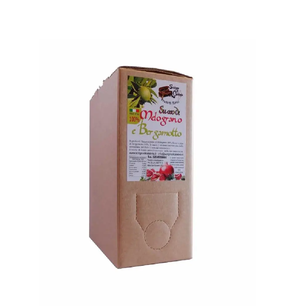 succo di melograno e bergamotto puro al 100%